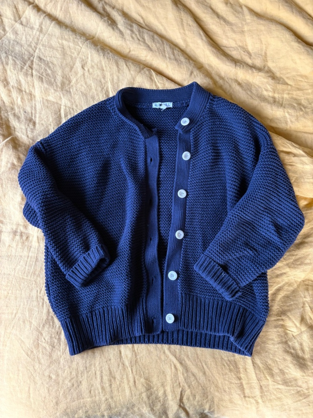 Alex Mill Nico Cardigan Cotton Navy